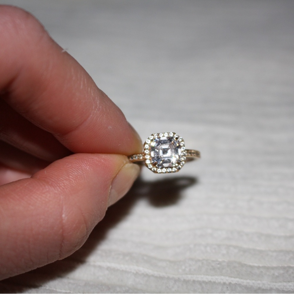 Henri Bendel Vintage Rose Gold and Silver Ring US6.5